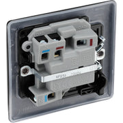 BG Electrical Nexus Metal Matt Black - Switched and fused