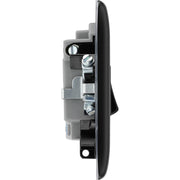 BG Electrical Nexus Metal Matt Black - Switched and fused