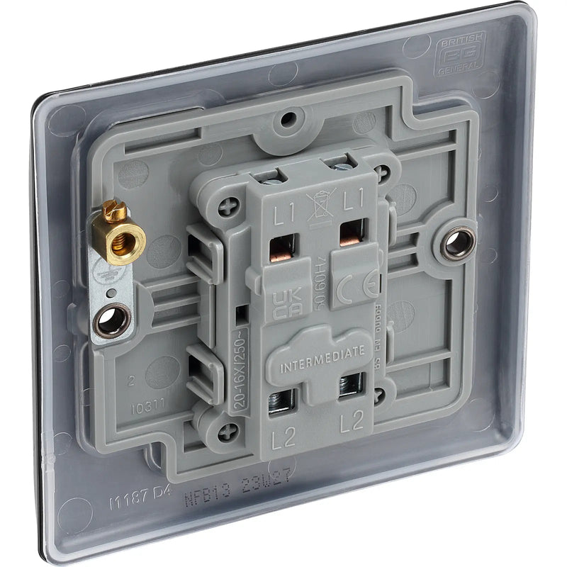 BG Electrical Nexus Metal Matt Black - Intermediate switch