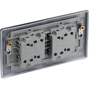 BG Electrical Nexus Metal Matt Black - Quadruple, 2 way switch