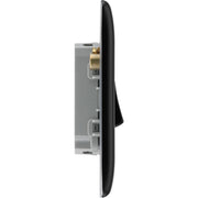 BG Electrical Nexus Metal Matt Black - Quadruple, 2 way switch