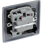 BG Electrical Nexus Metal Matt Black - Switched and fused with indicator