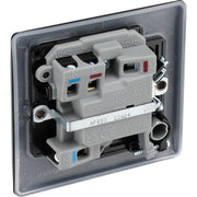 BG Electrical Nexus Metal Matt Black - Switched and fused with indicator and flex outlet