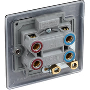 BG Electrical Nexus Metal Matt Black - 45A, double pole, single plate, with indicator