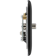 BG Electrical Nexus Metal Matt Black - Double satellite and co-axial
