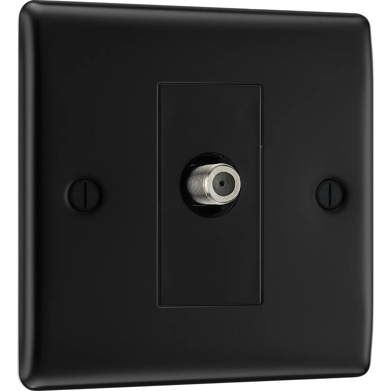 BG Electrical Nexus Metal Matt Black - Single satellite