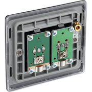 BG Electrical Nexus Metal Matt Black - Double, TV/FM