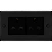 BG Electrical Nexus Metal Matt Black - Double unswitched, double pole