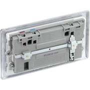 BG Electrical Nexus Metal Polished Chrome - Double switched single pole, with USB A + C (22W)