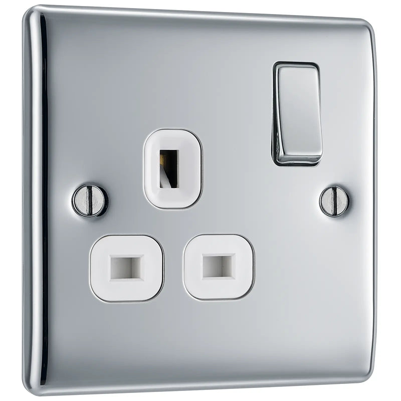 BG Electrical Nexus Metal Polished Chrome - Single, switched, double pole