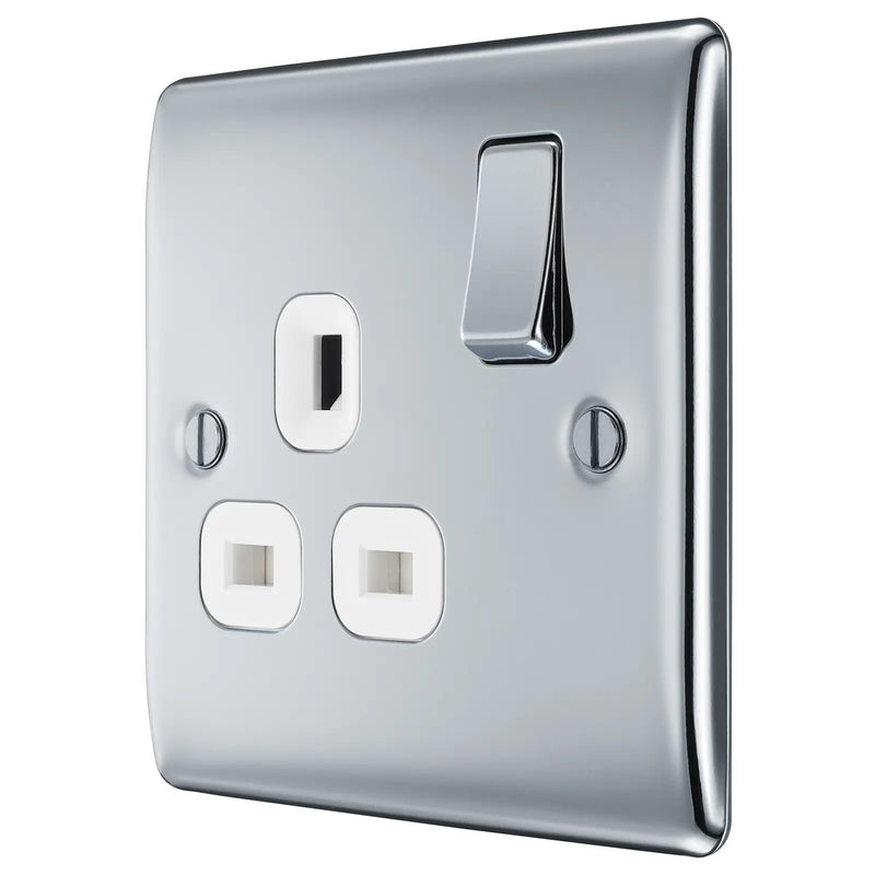 BG Electrical Nexus Metal Polished Chrome - Single, switched, double pole