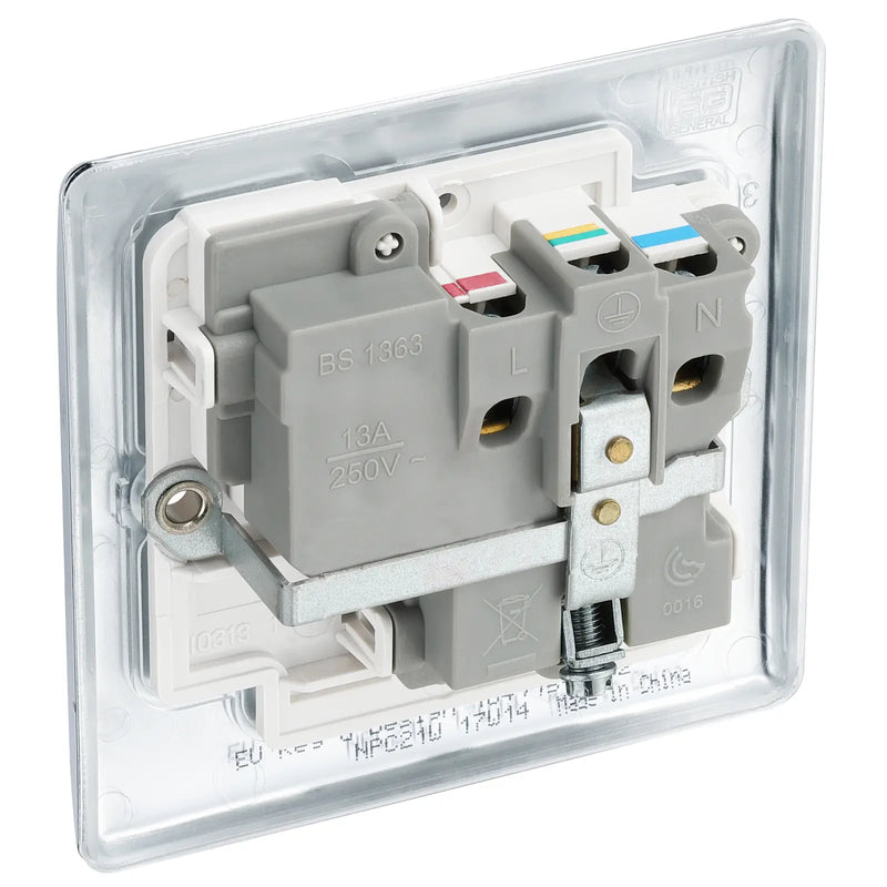 BG Electrical Nexus Metal Polished Chrome - Single, switched, double pole