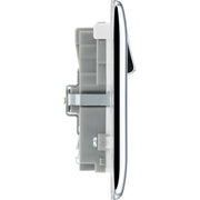 BG Electrical Nexus Metal Polished Chrome - Double switched single pole, with USB A + C (45W)