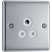 BG Electrical Nexus Metal Polished Chrome - 5A, single, unswitched, round pin
