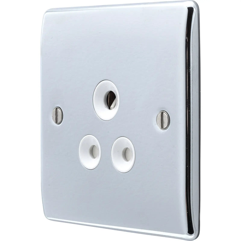 BG Electrical Nexus Metal Polished Chrome - 5A, single, unswitched, round pin