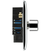 BG Electrical Nexus Metal Polished Chrome - Double, 2 way push 200W