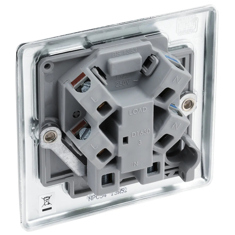 BG Electrical Nexus Metal Polished Chrome - Unswitched and fused