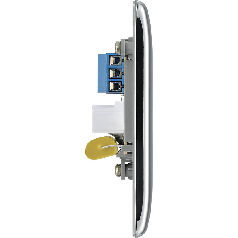 BG Electrical Nexus Metal Polished Chrome - Single, telephone socket, master
