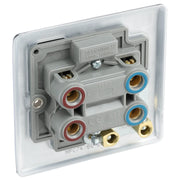 BG Electrical Nexus Metal Polished Chrome - 45A, double pole, single plate, with indicator