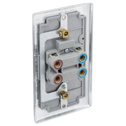 BG Electrical Nexus Metal Polished Chrome - 45A, double pole, large plate, with indicator