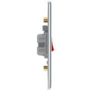 BG Electrical Nexus Metal Polished Chrome - 45A, double pole, large plate, with indicator