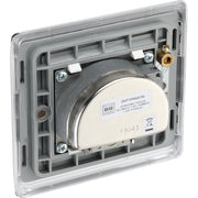 BG Electrical Nexus Metal Polished Chrome - Triple TV/FM/SAT triplex - screened
