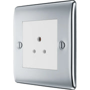 BG Electrical Nexus Metal Polished Chrome - 2A, Single, unswitched, round pin