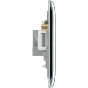 BG Electrical Nexus Metal Polished Chrome - 2A, Single, unswitched, round pin