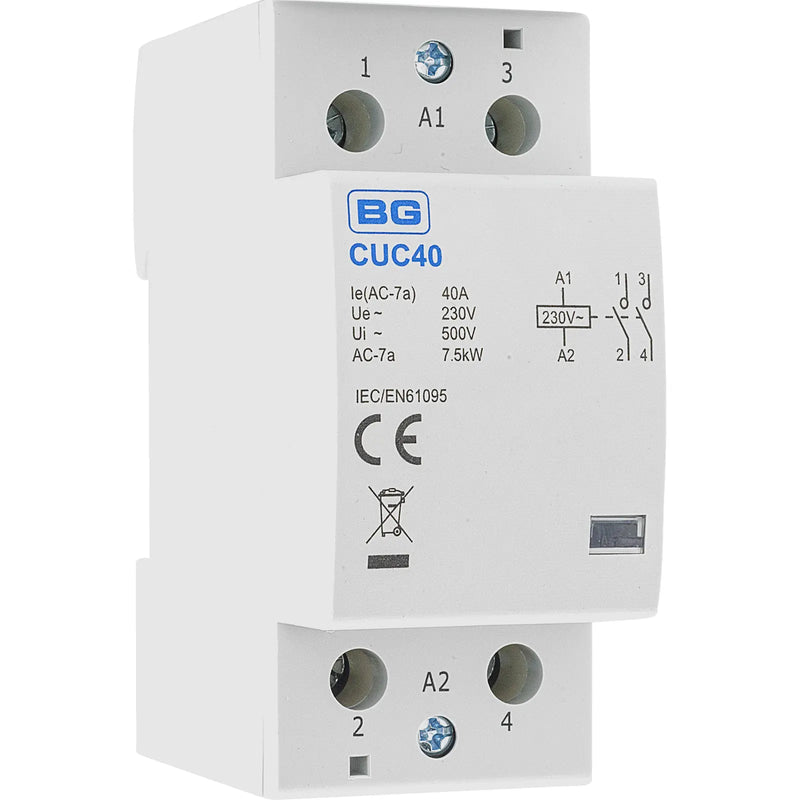 BG Circuit Protection Control Devices - Contactor 40A double pole