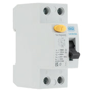 BG Circuit Protection RCD - Type A, Bidirectional RCD, Double Pole, 100A, 100mA, 2 module