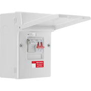BG Circuit Protection Fuse Switch - 4 module, 100A Main Switch