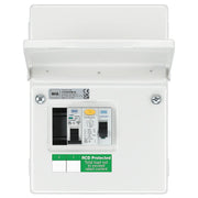 BG Circuit Protection IP20 Non Weatherproof - 4 module, 2 way, 63A Type A RCD, 2 MCB's
