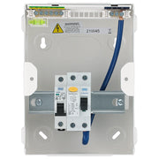 BG Circuit Protection IP20 Non Weatherproof - 4 module, 2 way, 63A Type A RCD, 2 MCB's