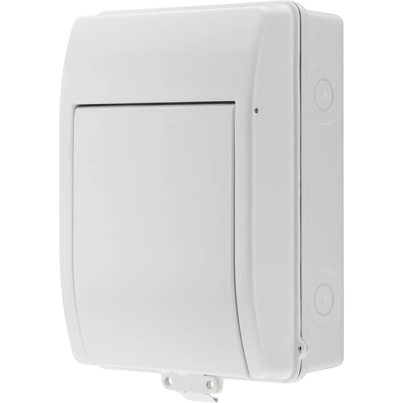 BG Circuit Protection IP65 Weatherproof - 5 module, 3 way, 40A Type A RCD, 2 MCB's