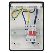 BG Circuit Protection IP65 Weatherproof - 5 module, 2 way, 100A Main Switch, Type 2 SPD