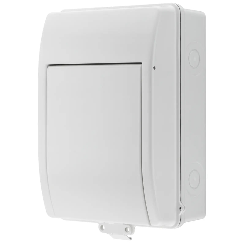 BG Circuit Protection IP65 Weatherproof - 5 module, 2 way, 100A Main Switch, Type 2 SPD
