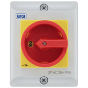 BG Circuit Protection Rotary Isolator 2 Pole - 20A, 2-Pole AC, Rotary Isolator