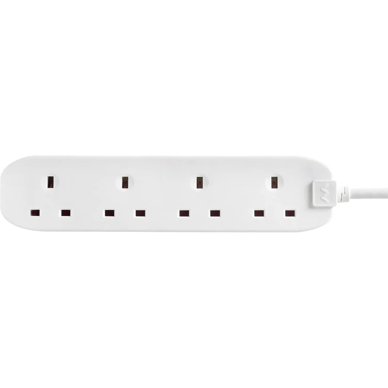 Masterplug Basic - 4 Sockets, 5m, 13A, White