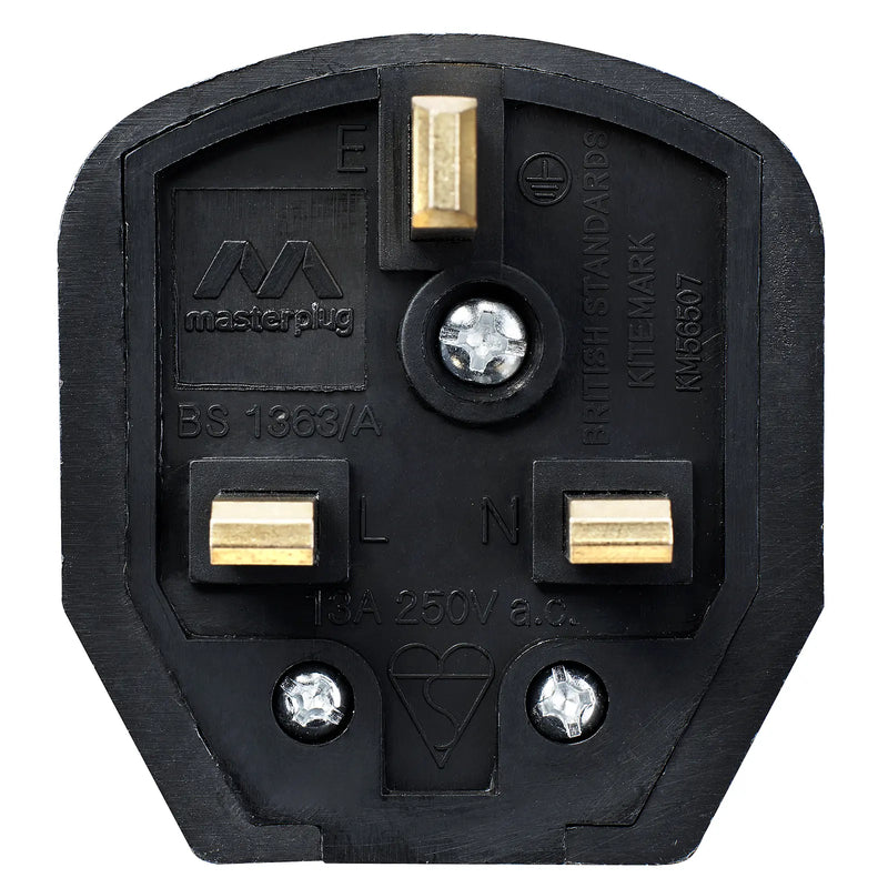 Masterplug Basic - 13A, Black