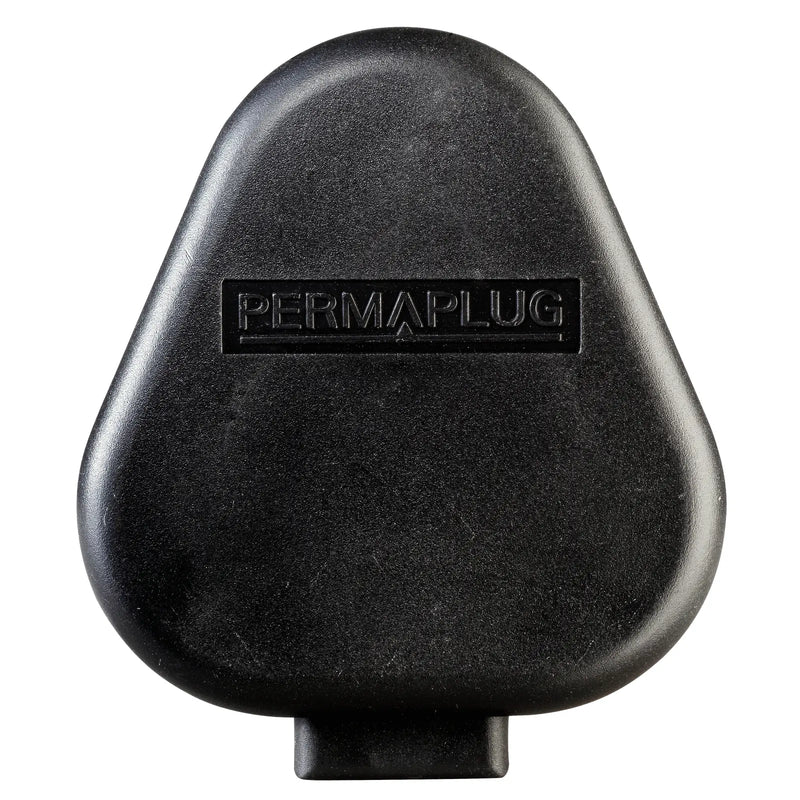 Masterplug Basic - Round Pin, 15A, Black