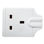 Masterplug Basic - 1 Socket, 13A, White