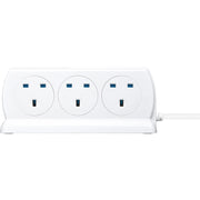 Masterplug High Gloss USB - 2 x USB A, 6 Sockets, 2m, 13A, Gloss White