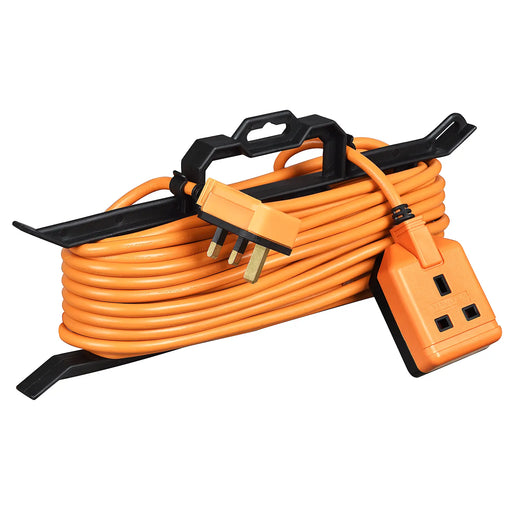 Masterplug Outdoor - 1 Socket, 15m, 13A, Orange