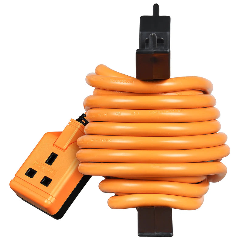 Masterplug Outdoor - 1 Socket, 15m, 13A, Orange