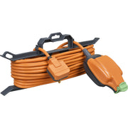 Masterplug Outdoor - 1 Weatherproof Socket, 15m, 13A, Orange