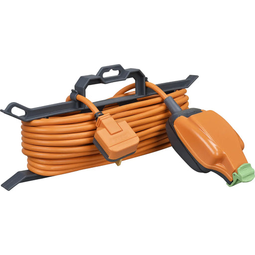 Masterplug Outdoor - 1 Weatherproof Socket, 15m, 13A, Orange