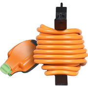 Masterplug Outdoor - 1 Weatherproof Socket, 15m, 13A, Orange