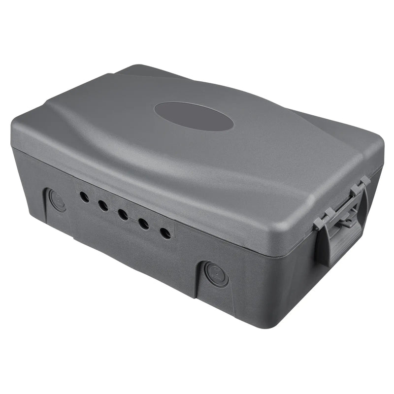 Masterplug Outdoor - 24 Hour Mechanical Timer, Extension Lead, 4 Sockets, 8m, 13A, Grey