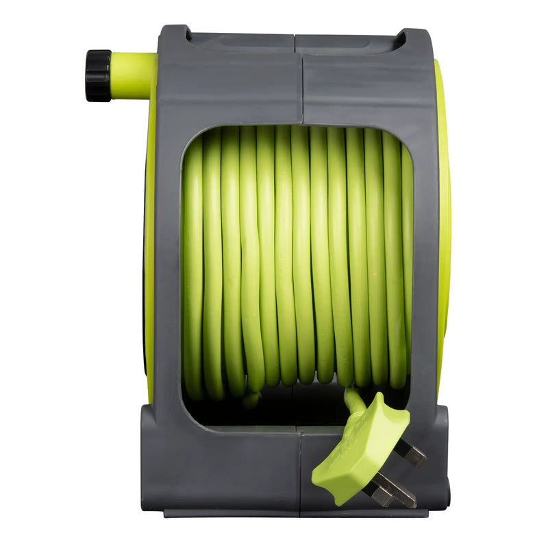 Masterplug Pro XT - 15m, 4 Sockets, 13A, Grey + Green