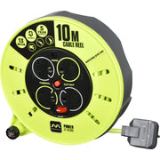 Masterplug Pro XT - 10m, 4 Sockets, 13A, Grey + Green